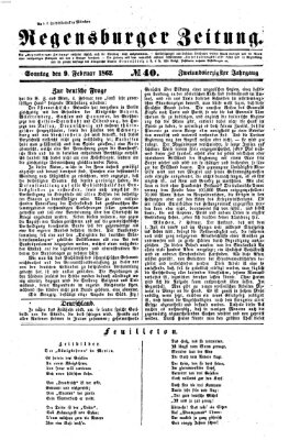 Regensburger Zeitung Sonntag 9. Februar 1862