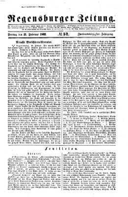 Regensburger Zeitung Freitag 21. Februar 1862