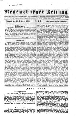 Regensburger Zeitung Mittwoch 26. Februar 1862