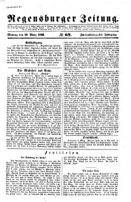 Regensburger Zeitung Montag 10. März 1862