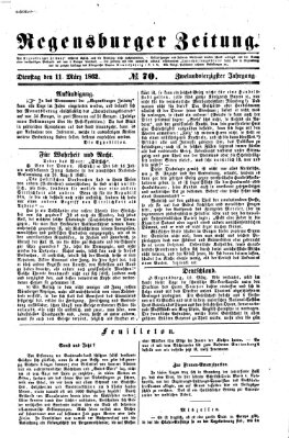 Regensburger Zeitung Dienstag 11. März 1862