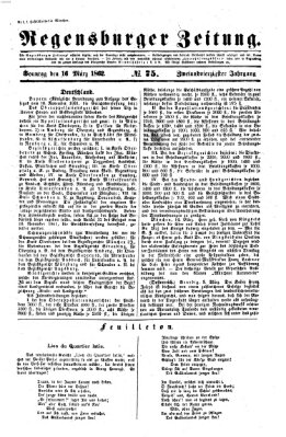 Regensburger Zeitung Sonntag 16. März 1862