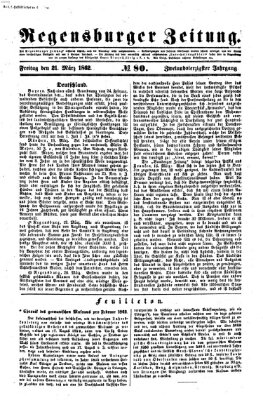 Regensburger Zeitung Freitag 21. März 1862