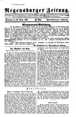 Regensburger Zeitung Mittwoch 26. März 1862