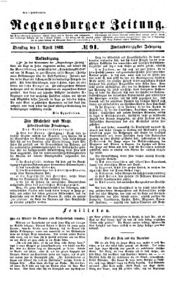 Regensburger Zeitung Dienstag 1. April 1862