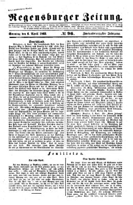 Regensburger Zeitung Sonntag 6. April 1862