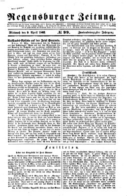 Regensburger Zeitung Mittwoch 9. April 1862