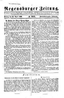 Regensburger Zeitung Freitag 25. April 1862