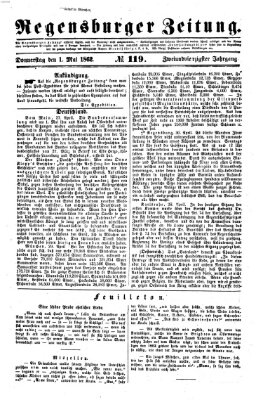 Regensburger Zeitung Donnerstag 1. Mai 1862