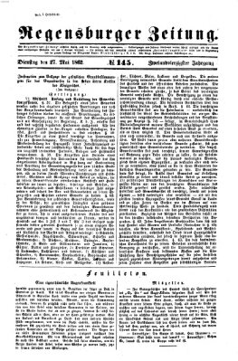 Regensburger Zeitung Dienstag 27. Mai 1862