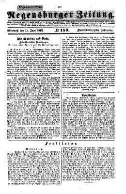 Regensburger Zeitung Mittwoch 11. Juni 1862