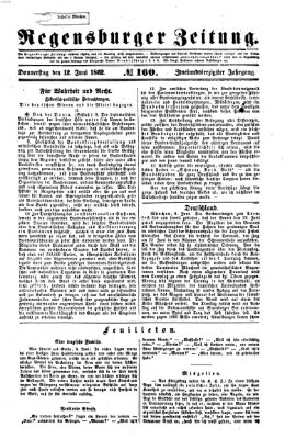 Regensburger Zeitung Donnerstag 12. Juni 1862