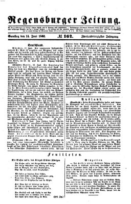 Regensburger Zeitung Samstag 14. Juni 1862