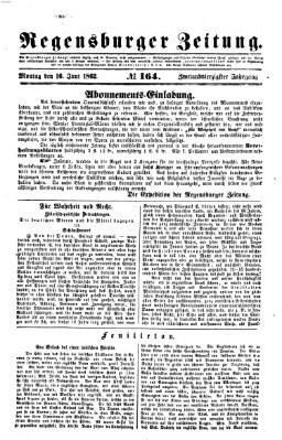 Regensburger Zeitung Montag 16. Juni 1862