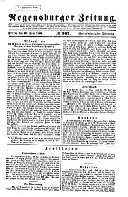 Regensburger Zeitung Freitag 20. Juni 1862