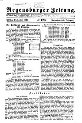 Regensburger Zeitung Dienstag 1. Juli 1862