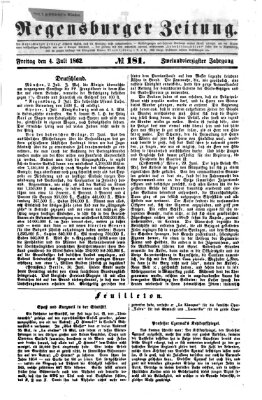 Regensburger Zeitung Freitag 4. Juli 1862