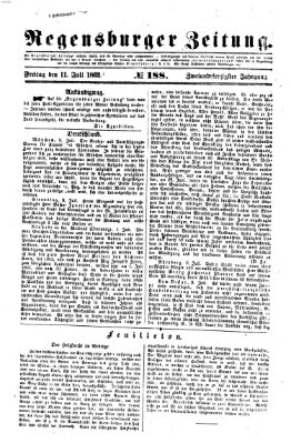 Regensburger Zeitung Freitag 11. Juli 1862