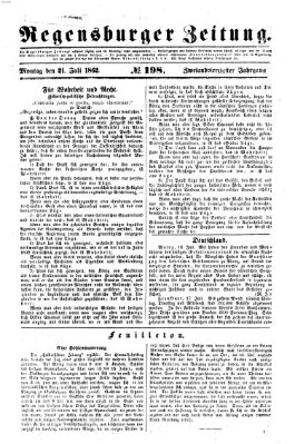 Regensburger Zeitung Montag 21. Juli 1862