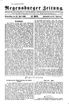 Regensburger Zeitung Donnerstag 24. Juli 1862