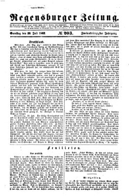 Regensburger Zeitung Samstag 26. Juli 1862