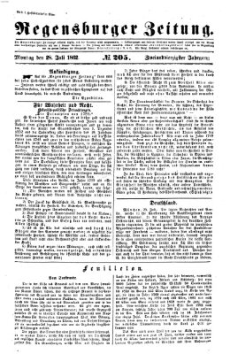 Regensburger Zeitung Montag 28. Juli 1862