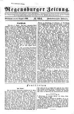 Regensburger Zeitung Mittwoch 6. August 1862