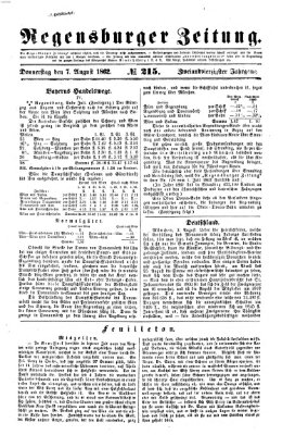 Regensburger Zeitung Donnerstag 7. August 1862