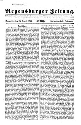 Regensburger Zeitung Donnerstag 28. August 1862