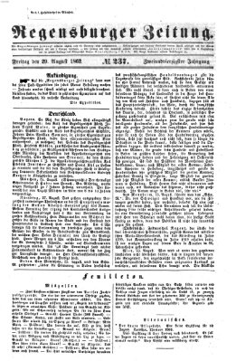 Regensburger Zeitung Freitag 29. August 1862