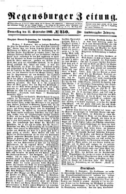 Regensburger Zeitung Donnerstag 11. September 1862