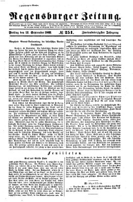 Regensburger Zeitung Freitag 12. September 1862