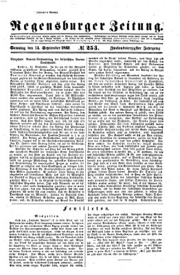 Regensburger Zeitung Sonntag 14. September 1862