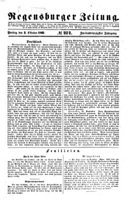 Regensburger Zeitung Freitag 3. Oktober 1862