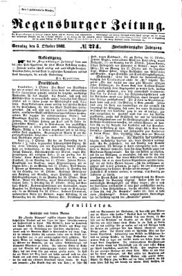 Regensburger Zeitung Sonntag 5. Oktober 1862