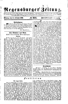 Regensburger Zeitung Montag 6. Oktober 1862