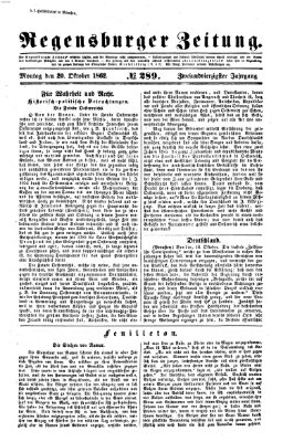 Regensburger Zeitung Montag 20. Oktober 1862