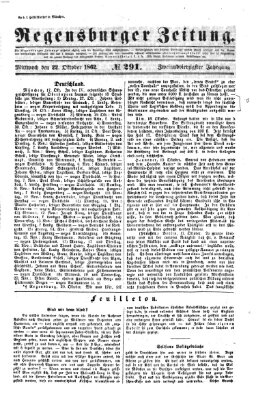 Regensburger Zeitung Mittwoch 22. Oktober 1862