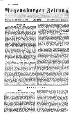 Regensburger Zeitung Samstag 25. Oktober 1862