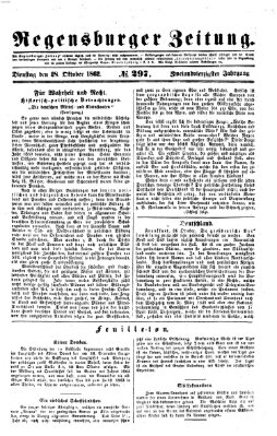 Regensburger Zeitung Dienstag 28. Oktober 1862