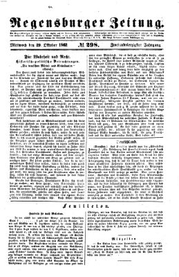 Regensburger Zeitung Mittwoch 29. Oktober 1862