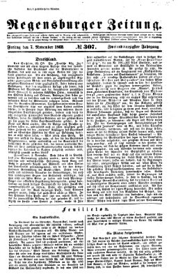 Regensburger Zeitung Freitag 7. November 1862