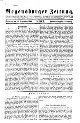 Regensburger Zeitung Mittwoch 12. November 1862