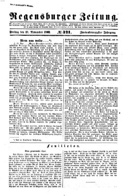 Regensburger Zeitung Freitag 21. November 1862