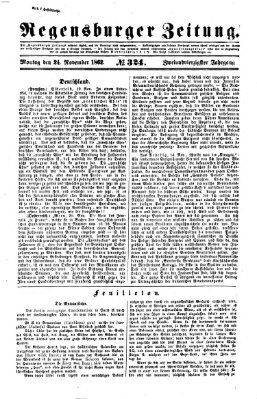 Regensburger Zeitung Montag 24. November 1862