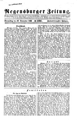 Regensburger Zeitung Donnerstag 27. November 1862