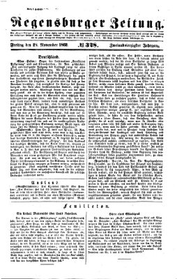 Regensburger Zeitung Freitag 28. November 1862