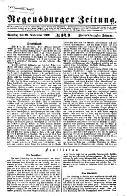 Regensburger Zeitung Samstag 29. November 1862