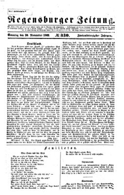 Regensburger Zeitung Sonntag 30. November 1862