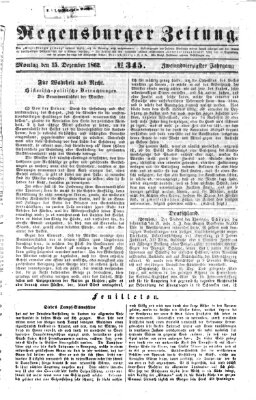 Regensburger Zeitung Montag 15. Dezember 1862